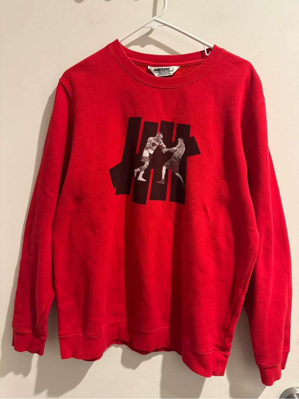 Undefeated UNDFTD Crewneck Sweatshirt Sweater Boxing Graphic Mens Size Large